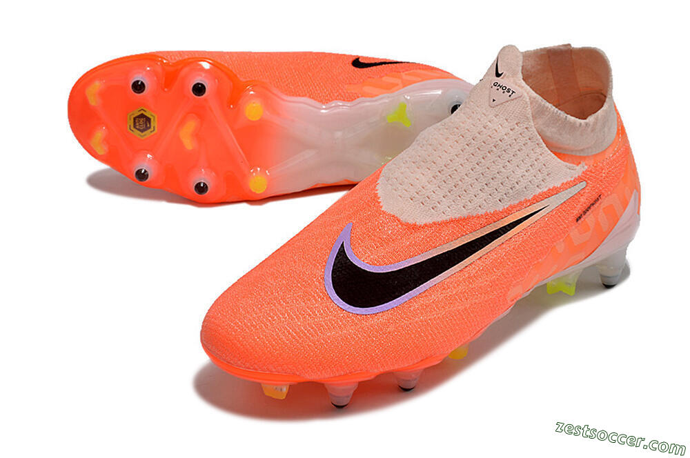 Nike Phantom GX Elite DF Link Pro SG High-Tops Soccer Cleats - Pink/Black/Purple 3