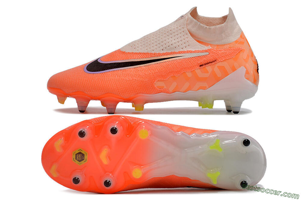 Nike Phantom GX Elite DF Link Pro SG High-Tops Soccer Cleats - Pink/Black/Purple 1