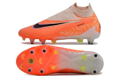 Nike Phantom GX Elite DF Link Pro SG High-Tops Soccer Cleats - Pink/Black/Purple