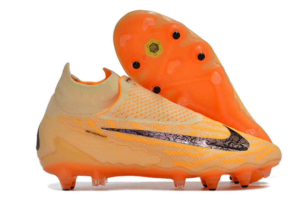 Nike Phantom GX Elite DF Link Pro SG High-Tops Soccer Cleats - Orange/Pink/Black 0