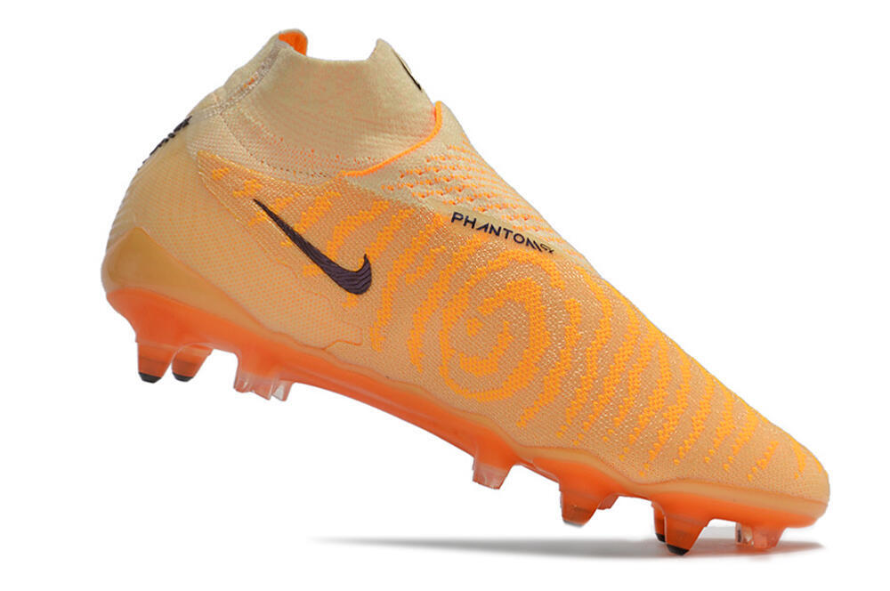 Nike Phantom GX Elite DF Link Pro SG High-Tops Soccer Cleats - Orange/Pink/Black 4