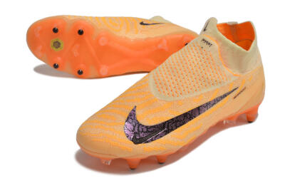 Nike Phantom GX Elite DF Link Pro SG High-Tops Soccer Cleats - Orange/Pink/Black