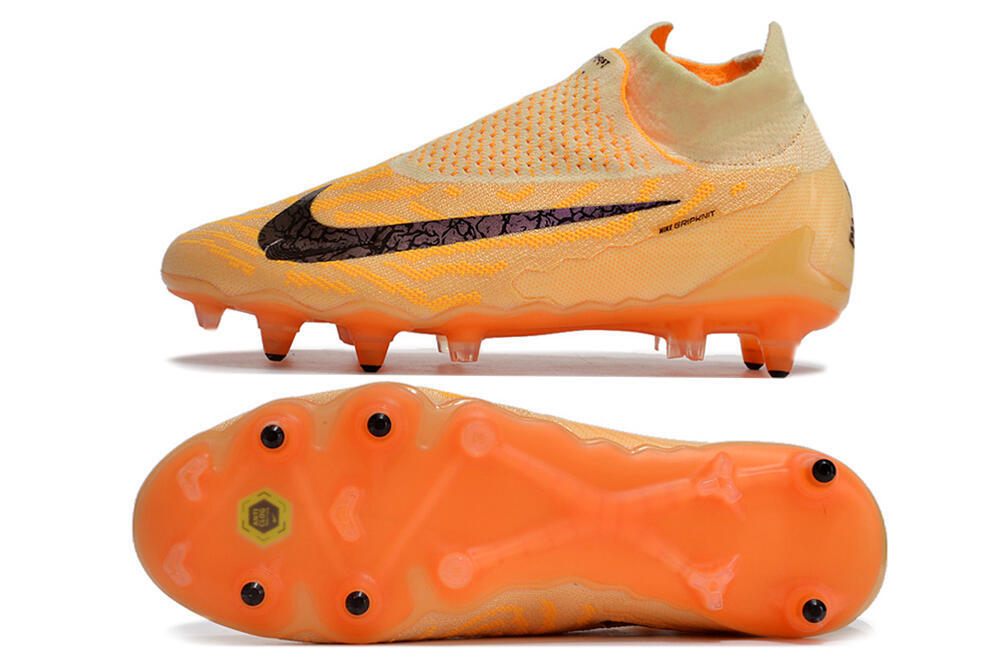 Nike Phantom GX Elite DF Link Pro SG High-Tops Soccer Cleats - Orange/Pink/Black 1
