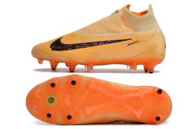 Nike Phantom GX Elite DF Link Pro SG High-Tops Soccer Cleats - Orange/Pink/Black