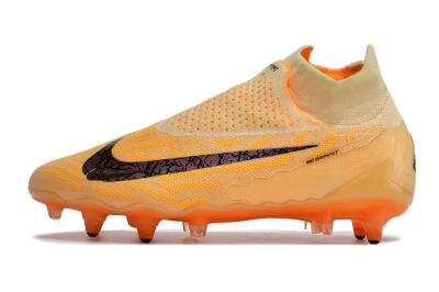 Nike Phantom GX Elite DF Link Pro SG High-Tops Soccer Cleats - Orange/Pink/Black