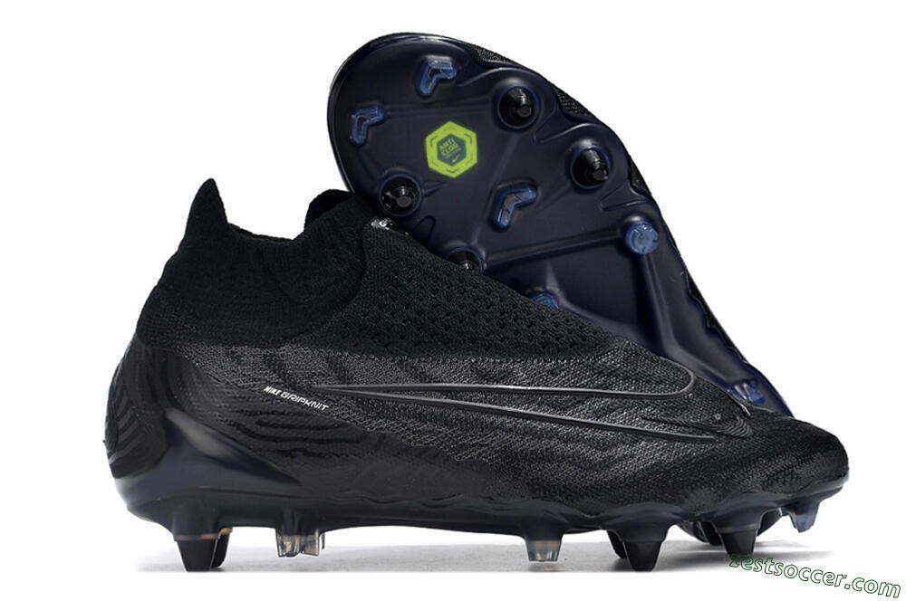 Nike Phantom GX Elite DF Link Pro SG High-Tops Soccer Cleats - Black/Blue 0