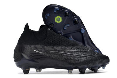 Nike Phantom GX Elite DF Link Pro SG High-Tops Soccer Cleats - Black/Blue