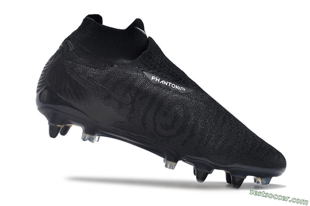 Nike Phantom GX Elite DF Link Pro SG High-Tops Soccer Cleats - Black/Blue 4