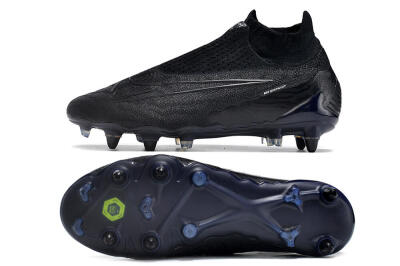 Nike Phantom GX Elite DF Link Pro SG High-Tops Soccer Cleats - Black/Blue
