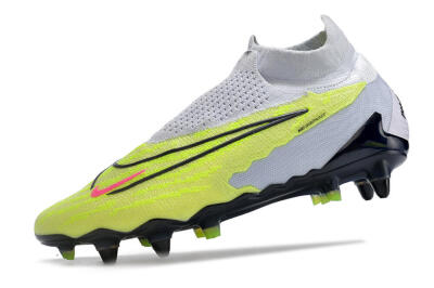 Nike Phantom GX Elite DF Link Pro SG High-Tops Soccer Cleats - White/Green/Black