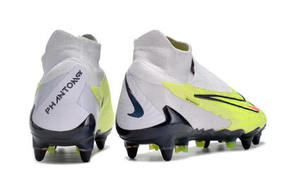Nike Phantom GX Elite DF Link Pro SG High-Tops Soccer Cleats - White/Green/Black