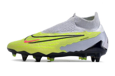 Nike Phantom GX Elite DF Link Pro SG High-Tops Soccer Cleats - White/Green/Black