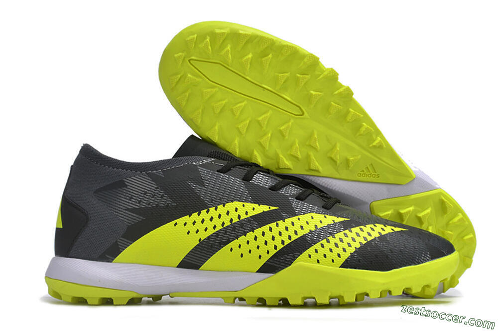 Adidas Predator Accuracy.3 TF Low-Tops Soccer Shoes - Black/Green/White 0