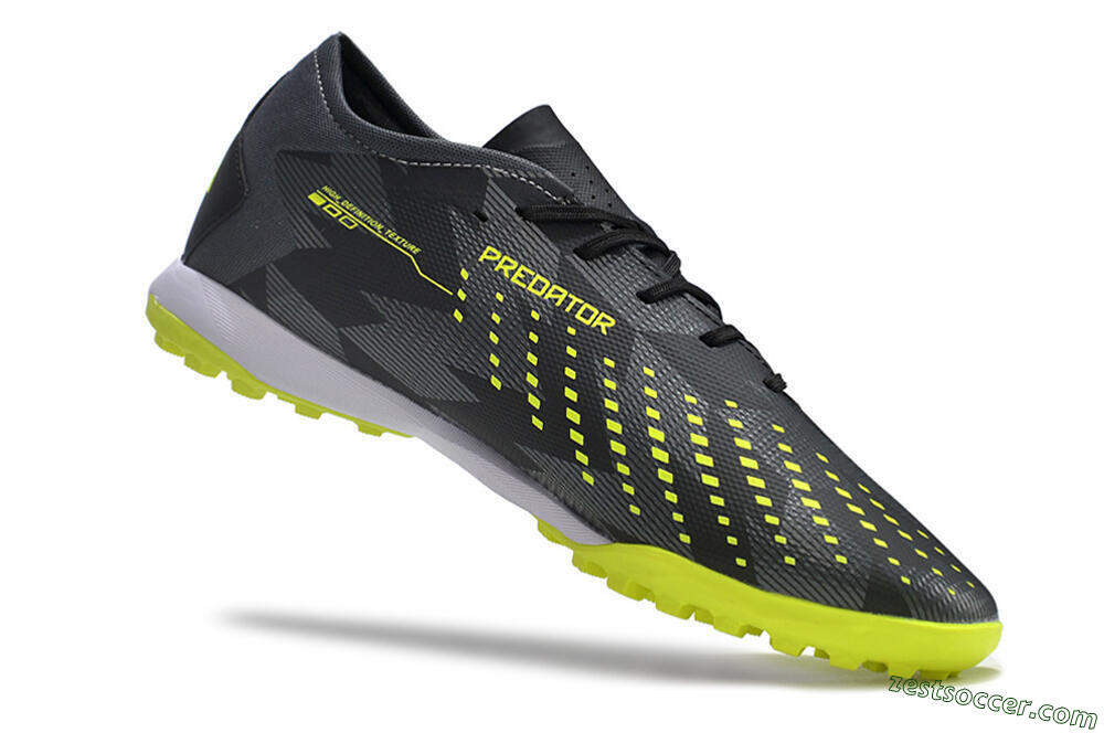 Adidas Predator Accuracy.3 TF Low-Tops Soccer Shoes - Black/Green/White 4