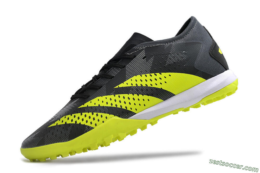 Adidas Predator Accuracy.3 TF Low-Tops Soccer Shoes - Black/Green/White 5