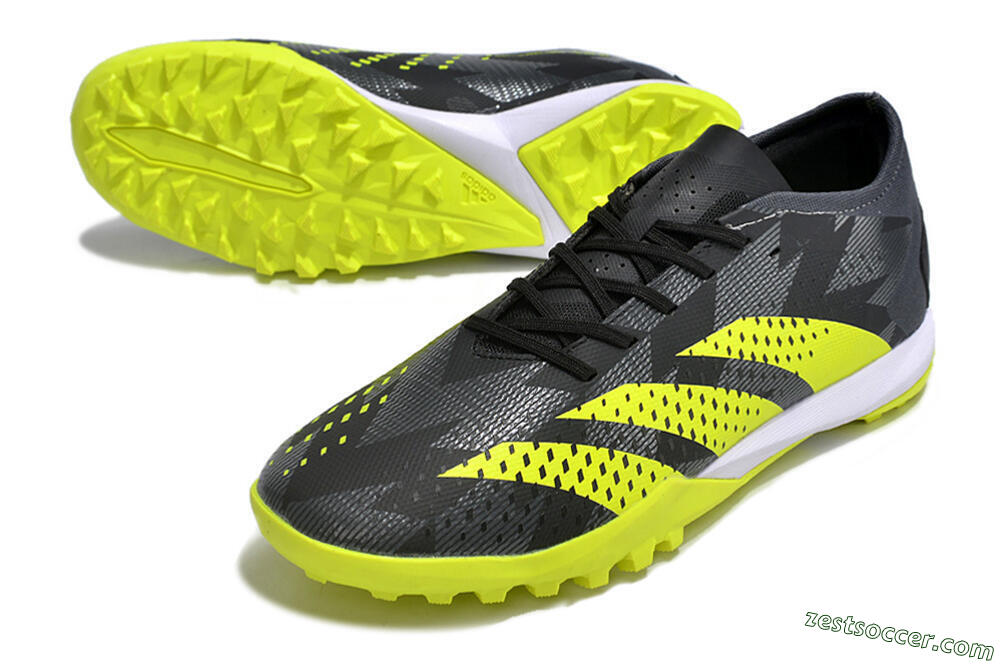 Adidas Predator Accuracy.3 TF Low-Tops Soccer Shoes - Black/Green/White 3