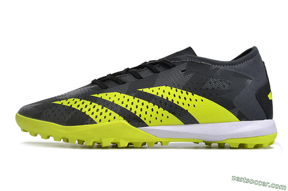 Adidas Predator Accuracy.3 TF Low-Tops Soccer Shoes - Black/Green/White 2