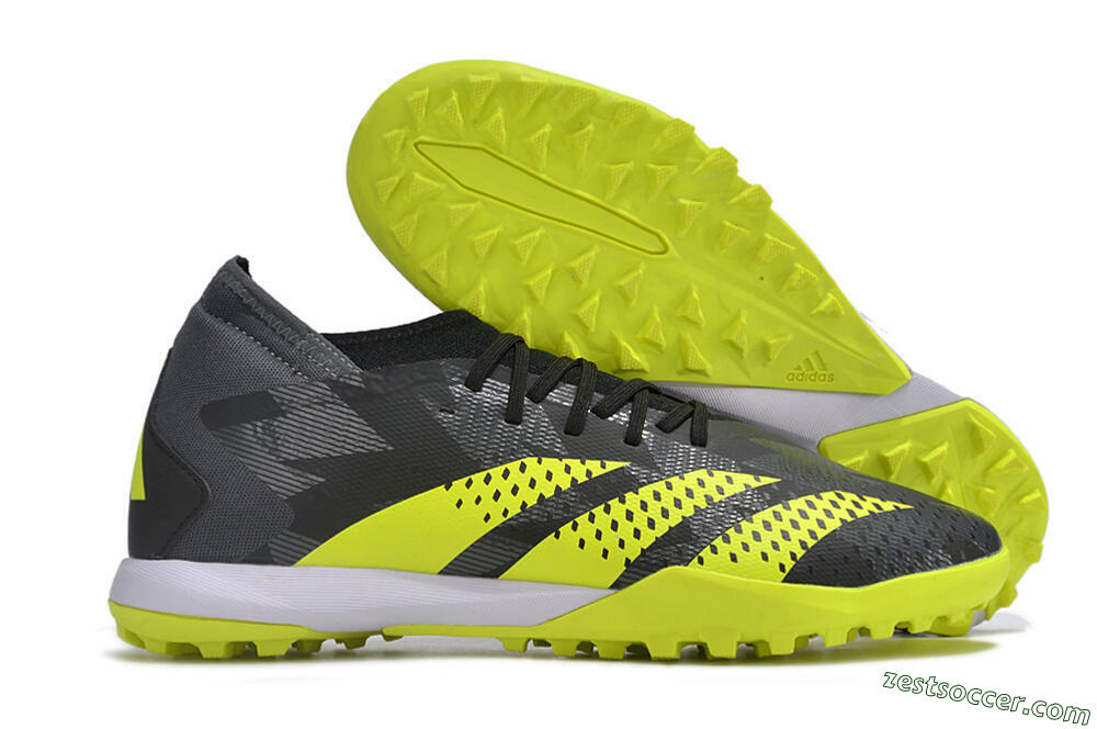 Adidas Predator Accuracy.3 TF Low-Tops Soccer Shoes - Black/Green/White 0