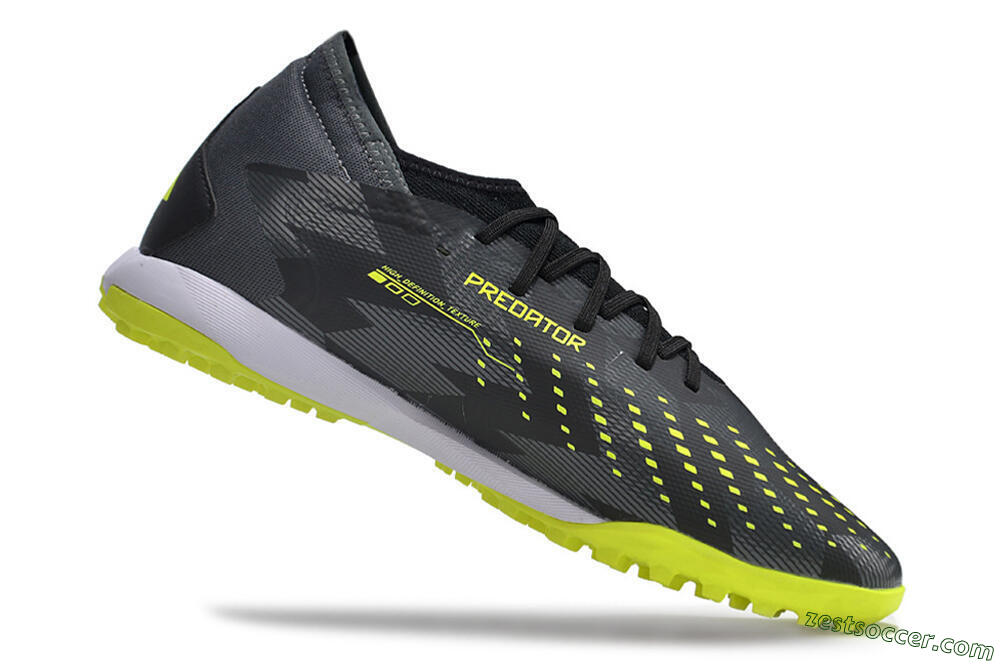 Adidas Predator Accuracy.3 TF Low-Tops Soccer Shoes - Black/Green/White 4