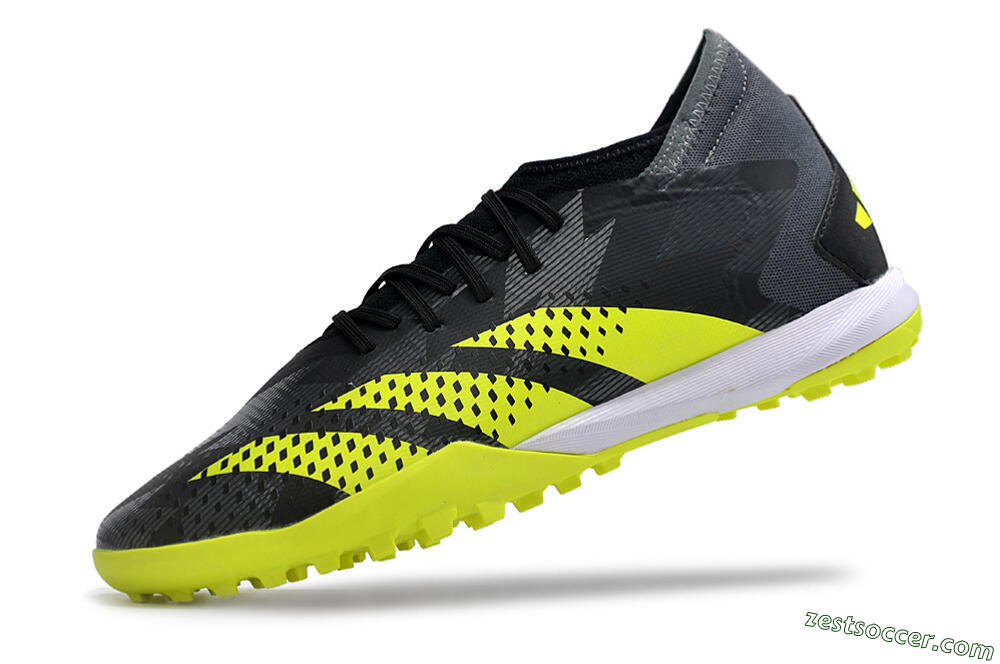 Adidas Predator Accuracy.3 TF Low-Tops Soccer Shoes - Black/Green/White 5