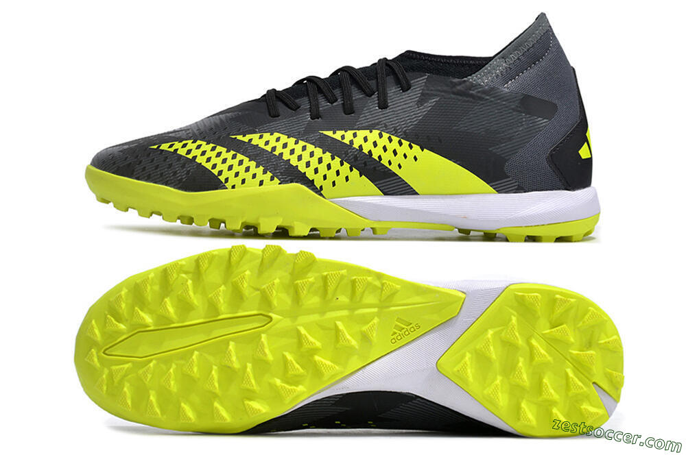 Adidas Predator Accuracy.3 TF Low-Tops Soccer Shoes - Black/Green/White 1