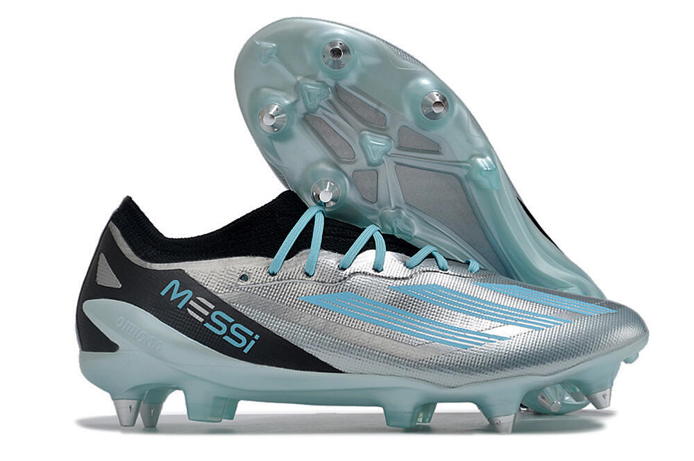 Adidas X Speedportal.1 SG Low-Tops Soccer Cleats - Silver/Black/Blue 0