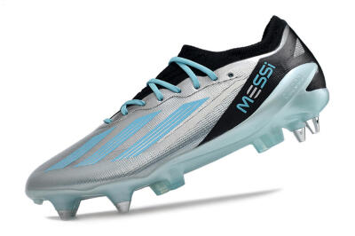Adidas X Speedportal.1 SG Low-Tops Soccer Cleats - Silver/Black/Blue