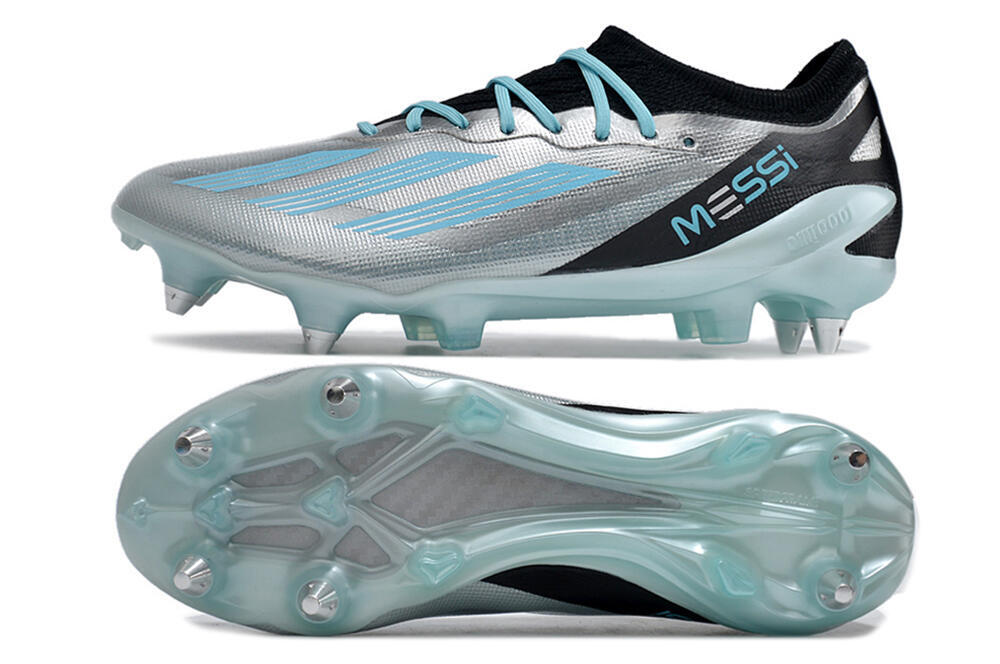 Adidas X Speedportal.1 SG Low-Tops Soccer Cleats - Silver/Black/Blue 1