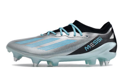 Adidas X Speedportal.1 SG Low-Tops Soccer Cleats - Silver/Black/Blue