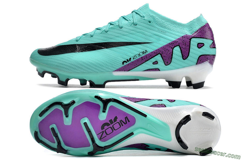 Nike Air Zoom Mercurial Vapor 15 Elite FG Low-Tops Soccer Cleats - Blue/Purple/Black 1