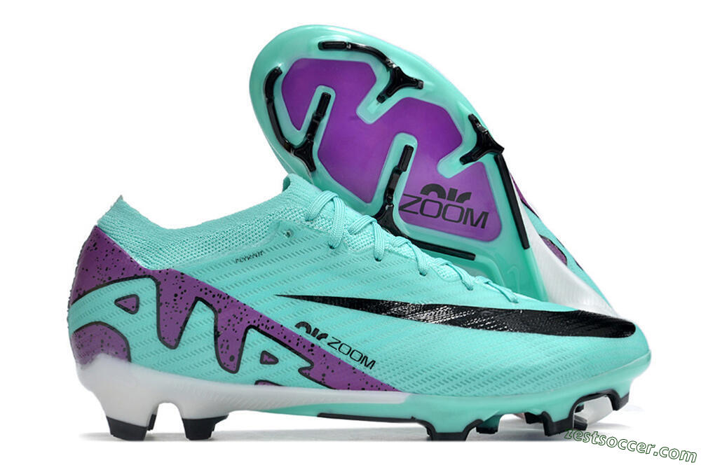 Nike Air Zoom Mercurial Vapor 15 Elite FG Low-Tops Soccer Cleats - Blue/Purple/Black 0