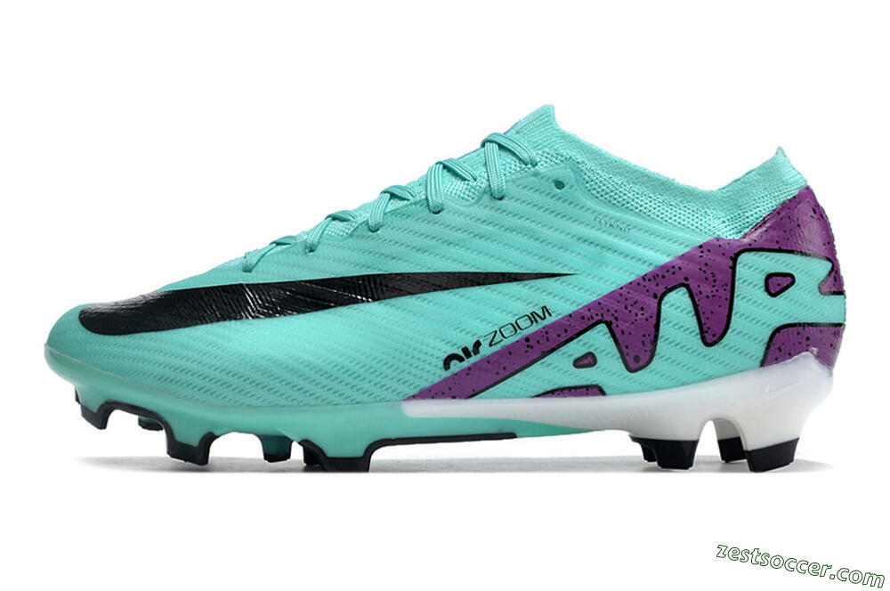 Nike Air Zoom Mercurial Vapor 15 Elite FG Low-Tops Soccer Cleats - Blue/Purple/Black 2