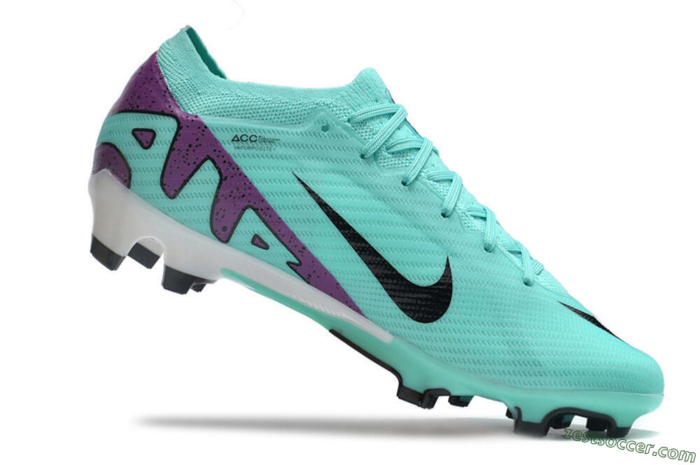 Nike Air Zoom Mercurial Vapor 15 Elite FG Low-Tops Soccer Cleats - Blue/Purple/Black 4