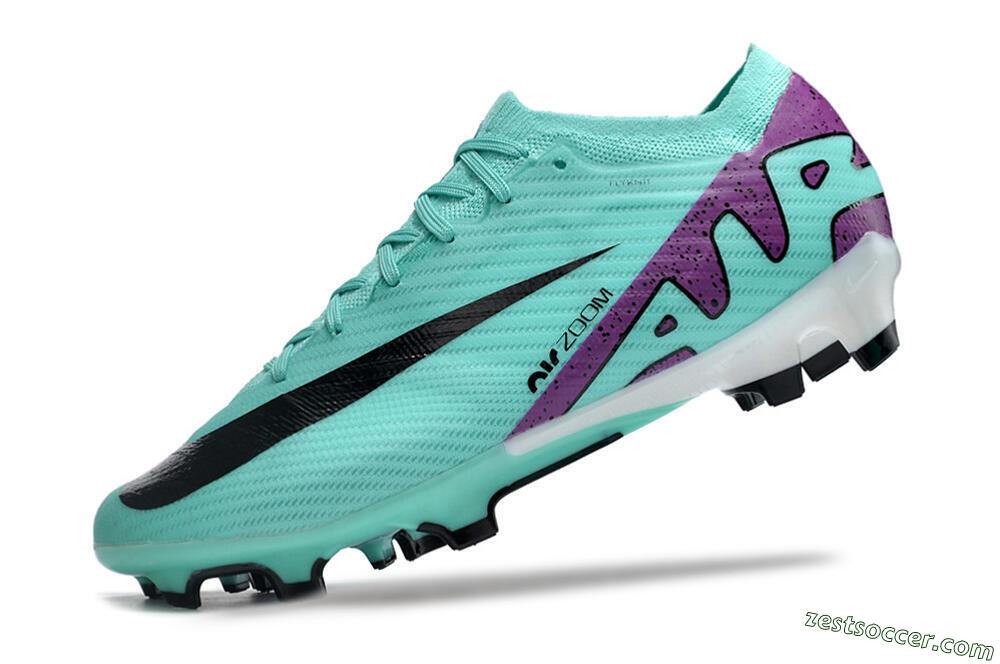 Nike Air Zoom Mercurial Vapor 15 Elite FG Low-Tops Soccer Cleats - Blue/Purple/Black 5