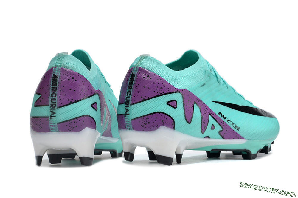 Nike Air Zoom Mercurial Vapor 15 Elite FG Low-Tops Soccer Cleats - Blue/Purple/Black 6