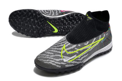Nike Phantom GX Elite DF Link TF High-Tops Soccer Shoes - Grey/Rainbow