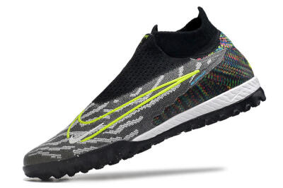 Nike Phantom GX Elite DF Link TF High-Tops Soccer Shoes - Grey/Rainbow