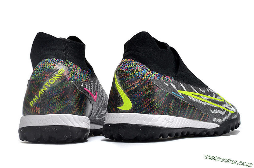 Nike Phantom GX Elite DF Link TF High-Tops Soccer Shoes - Grey/Rainbow 6