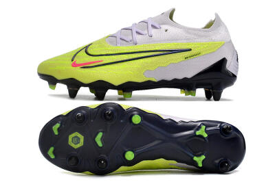 Nike Phantom GX Elite SG Low-Tops Soccer Cleats - Grey/Yellow/Black