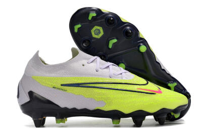 Nike Phantom GX Elite SG Low-Tops Soccer Cleats - Grey/Yellow/Black