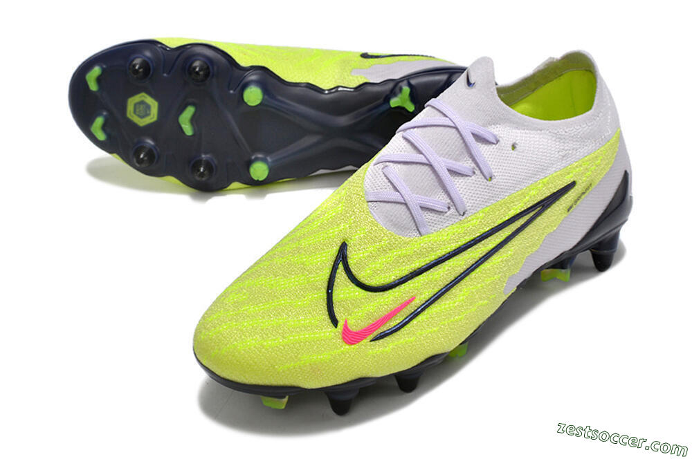 Nike Phantom GX Elite SG Low-Tops Soccer Cleats - Grey/Yellow/Black 3