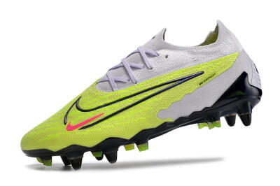 Nike Phantom GX Elite SG Low-Tops Soccer Cleats - Grey/Yellow/Black