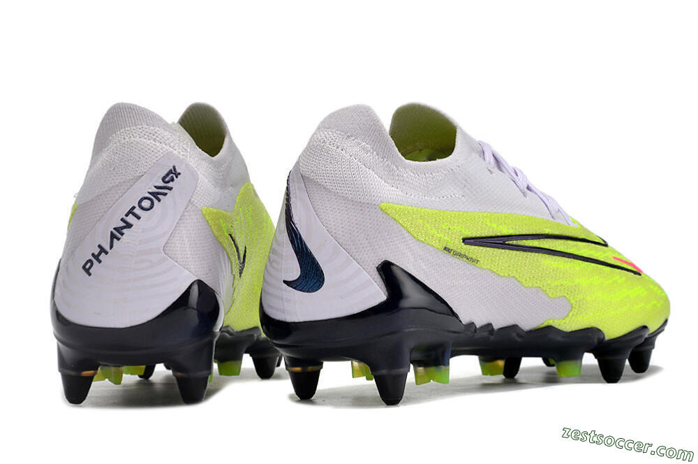 Nike Phantom GX Elite SG Low-Tops Soccer Cleats - Grey/Yellow/Black 6