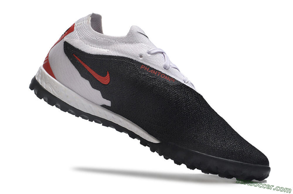 Nike Phantom GX Elite TF Low-Tops Soccer Shoes - Black/White/Red 4