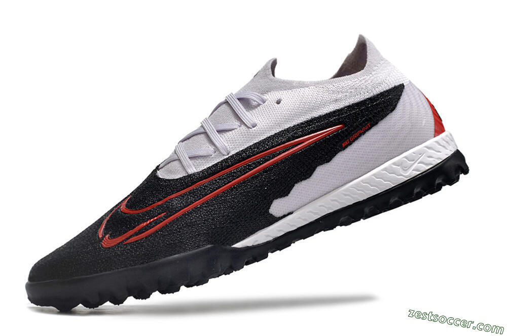 Nike Phantom GX Elite TF Low-Tops Soccer Shoes - Black/White/Red 5