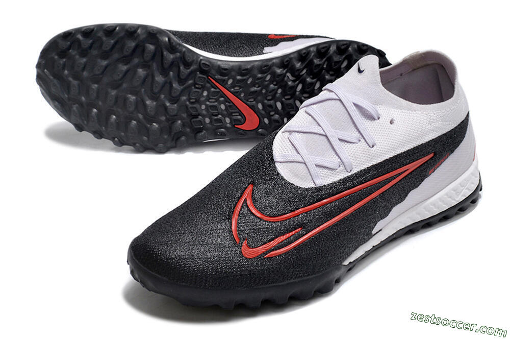 Nike Phantom GX Elite TF Low-Tops Soccer Shoes - Black/White/Red 3