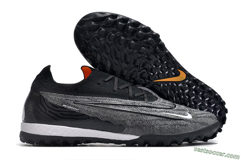 Nike Phantom GX Elite TF Low-Tops Soccer Shoes - Black/White/Grey 0