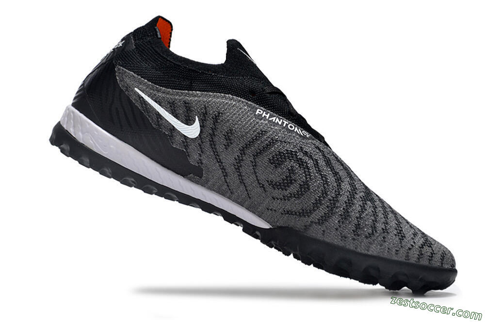 Nike Phantom GX Elite TF Low-Tops Soccer Shoes - Black/White/Grey 4