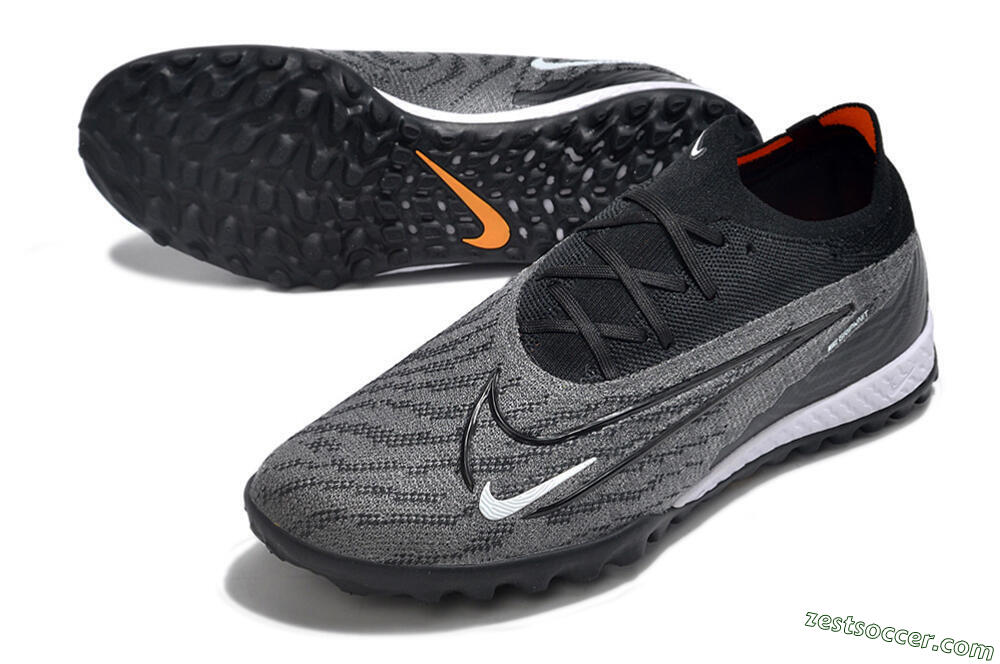 Nike Phantom GX Elite TF Low-Tops Soccer Shoes - Black/White/Grey 3