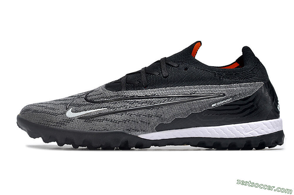Nike Phantom GX Elite TF Low-Tops Soccer Shoes - Black/White/Grey 2